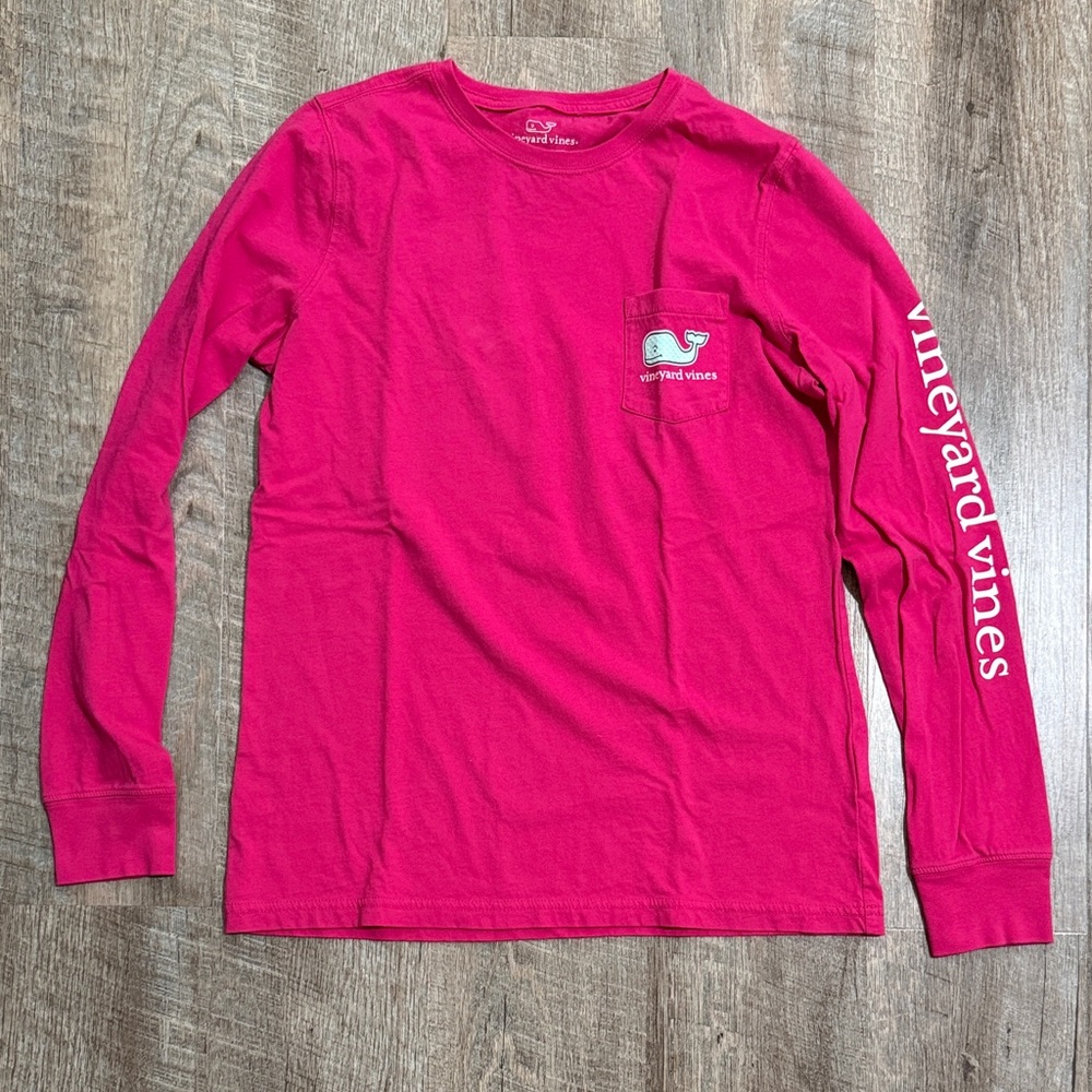 Vineyard Vines Fuchsia Long Sleeve Tee